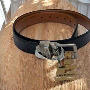 Dockers Men's synthetic Leather  brown/black belt size L  38-40 reversible